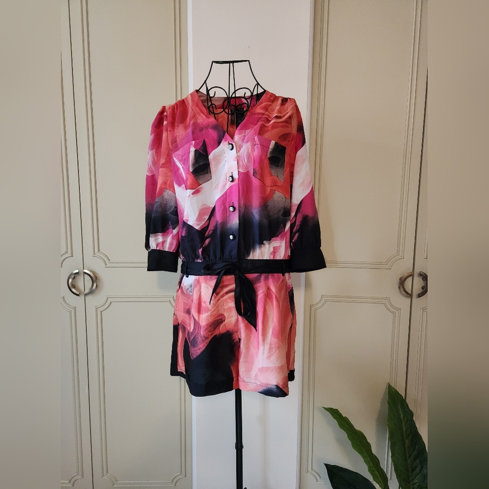 Bisou Bisou Colorful Romper Size Medium